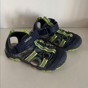 OVO Kids‎ Sandals - Navy and Lime